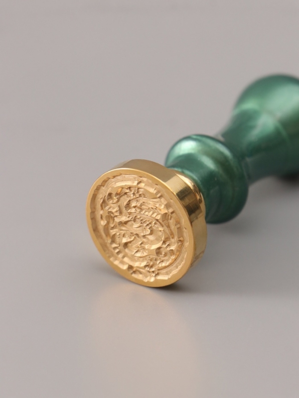 Сургучный набор "Дракон" печать, ручка, сургуч 12,5х10х3,6 см