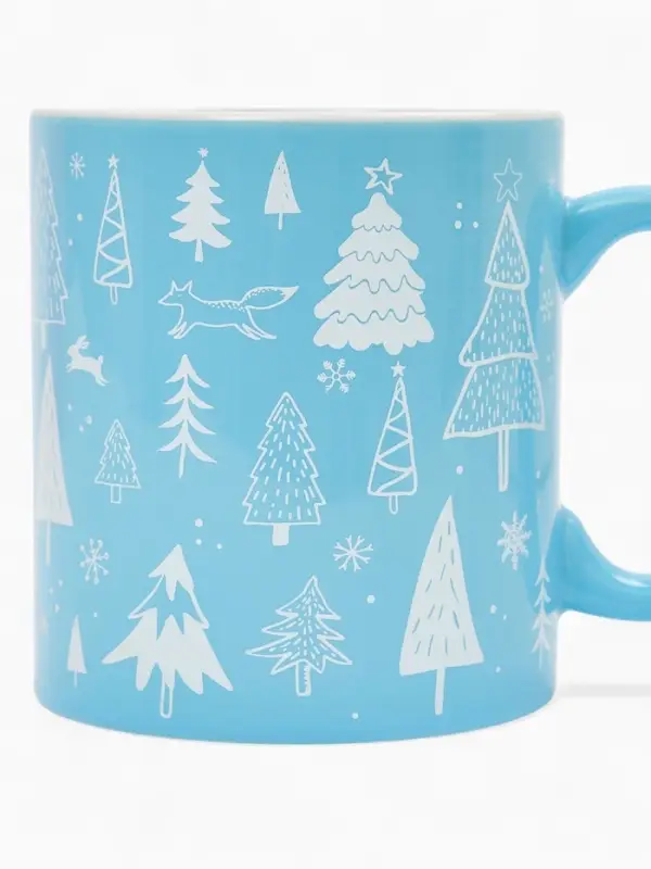 Кружка чайная новогодняя &laquo;Новогодний лес&raquo;, 530 мл