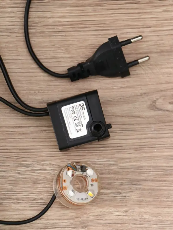 Фонтан "Совы на дереве" 25,5х17х14 см (с подсветкой)