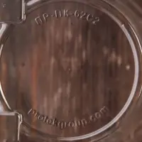 Контейнер одноразовый с неразъёмной крышкой ПР-ПК62С2, 2 секции, пластик, 18.8&times;13.8 см, прозрачный