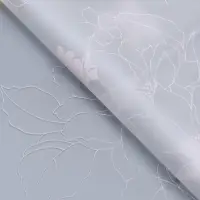 Пленка для цветов матовая, "Цветы с каймой", 58х58см, розовый