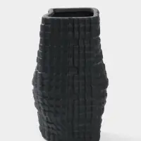 Ваза настольная керамика "Джорадо" 20х11 см, чёрный