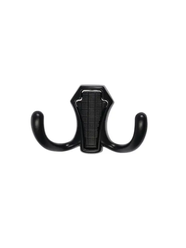 Крючок мебельный CAPPIO HIDDEN, двухрожковый, черный, 2 шт.