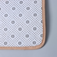 Коврики для ванной и туалета Доляна &laquo;Пушистик&raquo;, 2 шт: 38&times;40, 40&times;60 см, цвет коричневый