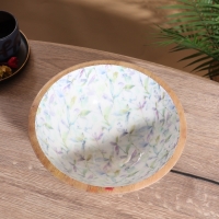 Салатник &laquo;Оттеник сирени&raquo;, 25&times;25&times;10 см, дерево манго