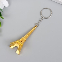 Брелок металл "Эйфелева башня" золото/серебро МИКС 6х2,5х2,5 см