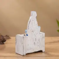 Календарь настольный "Парусник" дерево 7х4х11 см синий