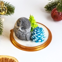 Фигурное мыло - набор "Сова, елка, шишка" 120гр