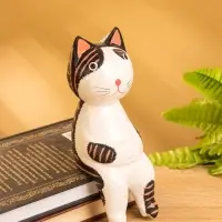 Сувенир &laquo;Кот сидячий&raquo;, 5&times;6&times;14 см, дерево, коричневый