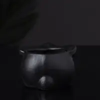 Подсвечник "Заяц" 9х6х4 см, черный