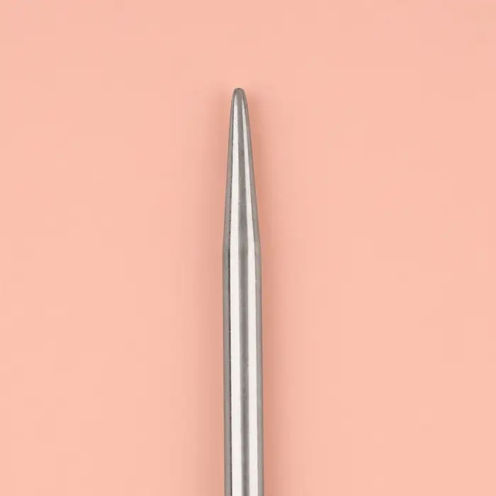 Спицы для вязания, прямые, d=4 мм, 35 см, 2 шт.