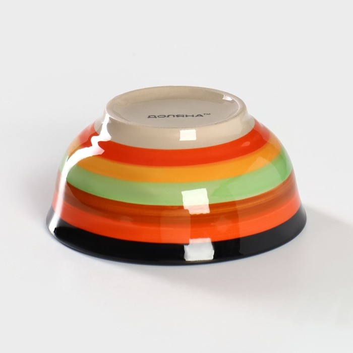 Миска Доляна &laquo;Индия&raquo;, 300 мл, d=11 см, керамика, разноцветный