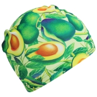 Шапочка для плавания взрослая ONLYTOP &laquo;Авокадо&raquo;, тканевая, обхват 54-60 см