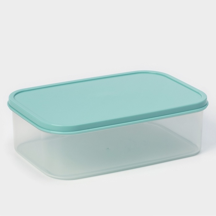 Контейнер пищевой Доляна, 1,2 л, цвет бирюзовый