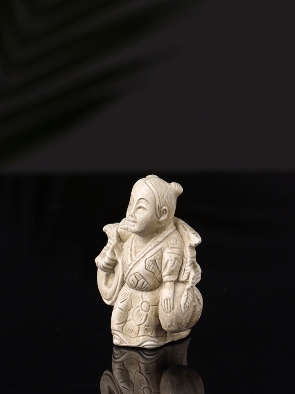 Набор фигур "Нэцкэ" 20х10х7 см, бежевый