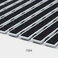 Коврик противоскользящий в ванну на присосках SAVANNA, 40&times;68 см, цвет чёрный