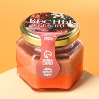 Мёд кремовый &laquo;Весны в сердце&raquo; с малиной и черникой, 120 г.