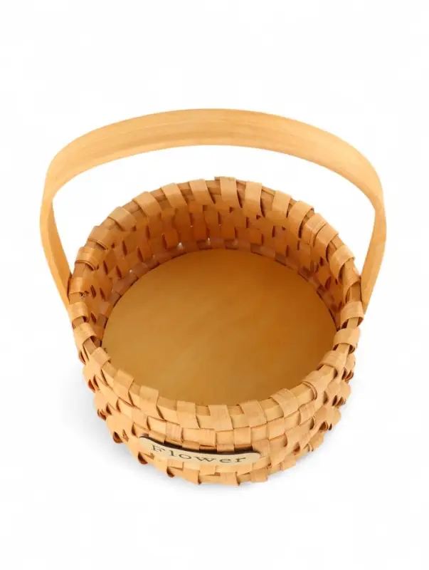 Корзина плетеная 17х17х12 см,  ручка h=13 см, натуральный