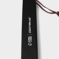 Ложка для обуви Доляна, с петелькой, деревянная, 38&times;3,5 см, цвет чёрный