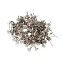 Гвозди ТУНДРА, декоративные, обивочные, 8&times;15 мм, хром, фасовка 50 шт.