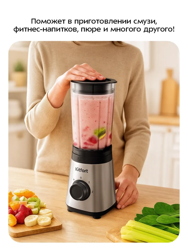 Блендер стационарный "2 в 1" КТ-3570