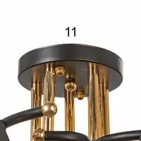 Люстра "Элла" 5хЕ27 40Вт черный 70х70х27 см