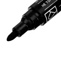 Маркер перманентный Beifa Office, 2.0 мм, чёрный