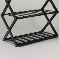 Подставка для цветов Greengo, 6 полок, 50 &times; 25 &times; 110 см, напольная, бамбук, чёрная