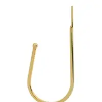 Крючок для штор ТУНДРА KS011, однорожковый, цвет золото, 2 шт