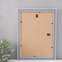 Фоторамка пластик "МИРАМ" 21х29,7 см (A4), белый с золотом