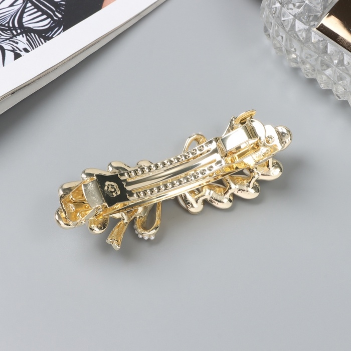 Заколка-автомат для волос "Мэнди элит" веточка, 8,5 см, золото