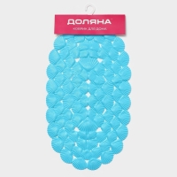 Коврик противоскользящий в ванну на присосках Доляна &laquo;Ракушки&raquo;, 38&times;68 см, цвет МИКС