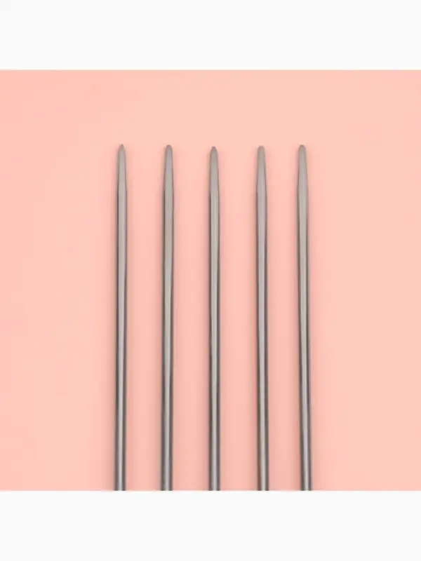 Спицы для вязания, чулочные, d=2.5 мм, 24 см, 5 шт.