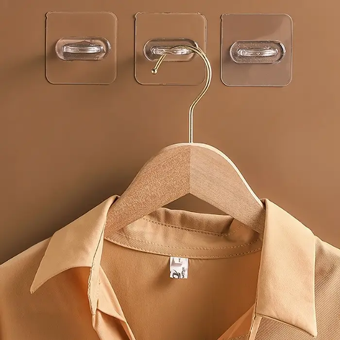 Держатель с клейкой поверхностью ТУНДРА, d=25 мм, 68&times;68 мм, прозрачный