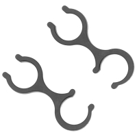 Палки для скандинавской ходьбы Maclay, телескопические, 2-х секционные (2 шт)