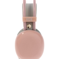 Наушники полноразмерные Mybit W-33, RGB подсветка, BT5.3, 800 мАч, Type-C, розовые