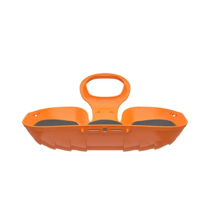 Санки-ледянки с мягкой сидушкой &laquo;Вираж&raquo;, оранжевые, 39&times;37см