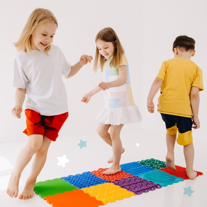 Модульный массажный коврик ОРТОДОН, набор №10 &laquo;Ассорти&raquo;