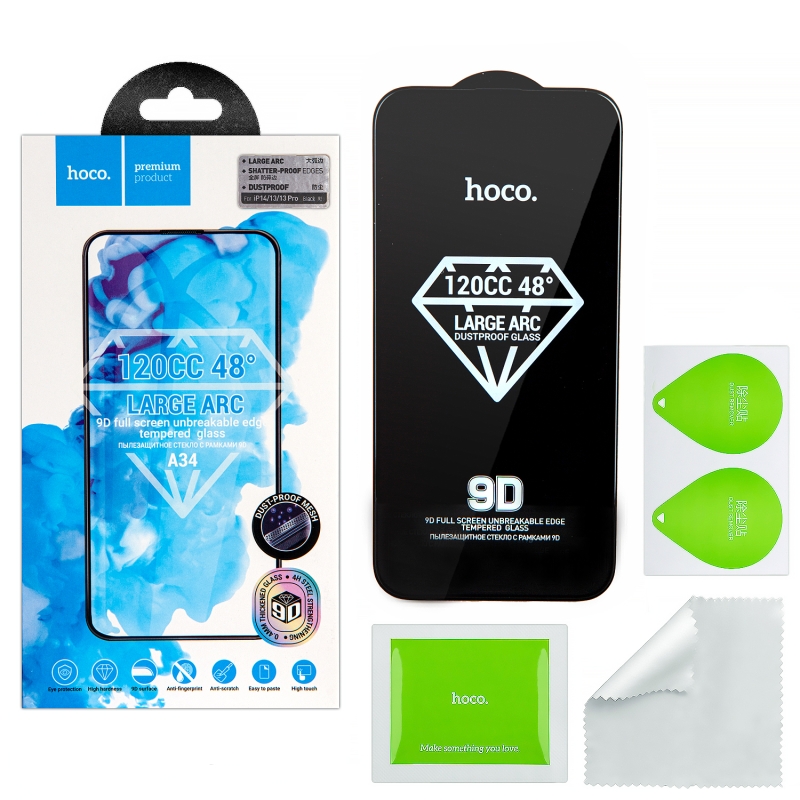 Защитное стекло iPh 13/13 Pro/14 Dustproof A34 HOCO