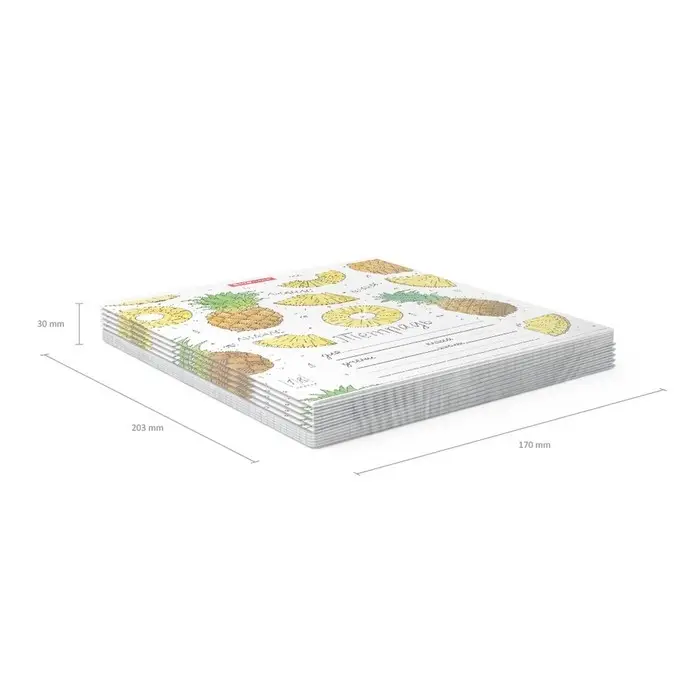 Тетрадь 18 листов в клетку ErichKrause &laquo;Яркие дольки&raquo;, обложка мелованный картон, МИКС