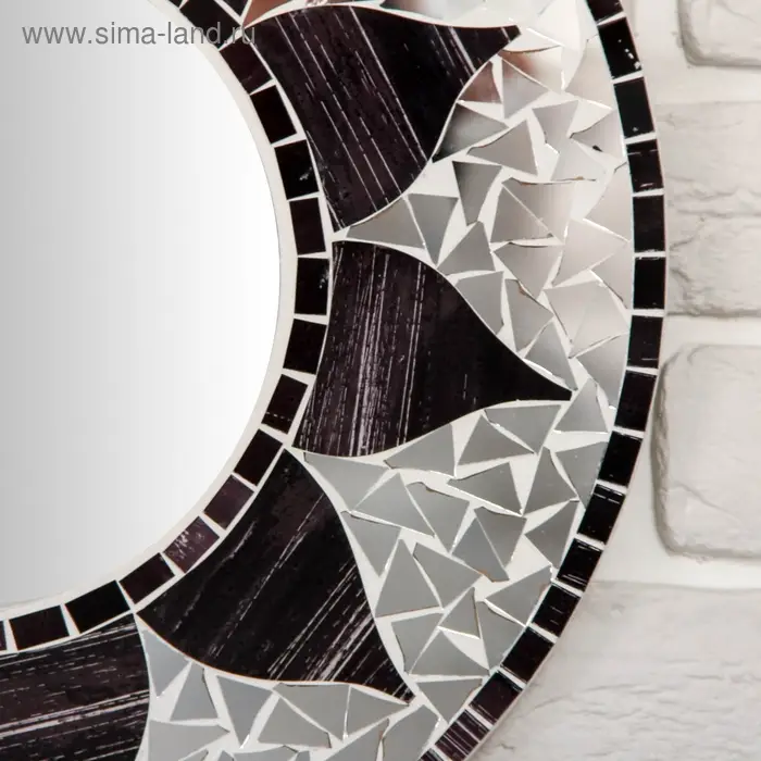 Панно зеркальное "Цветок" 40х1х40 см