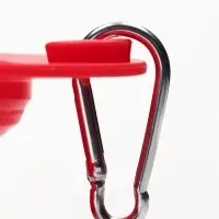 Миска силиконовая двойная, складная, красная