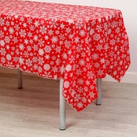 Скатерть &laquo;Снежинки&raquo;, 137х274 см.