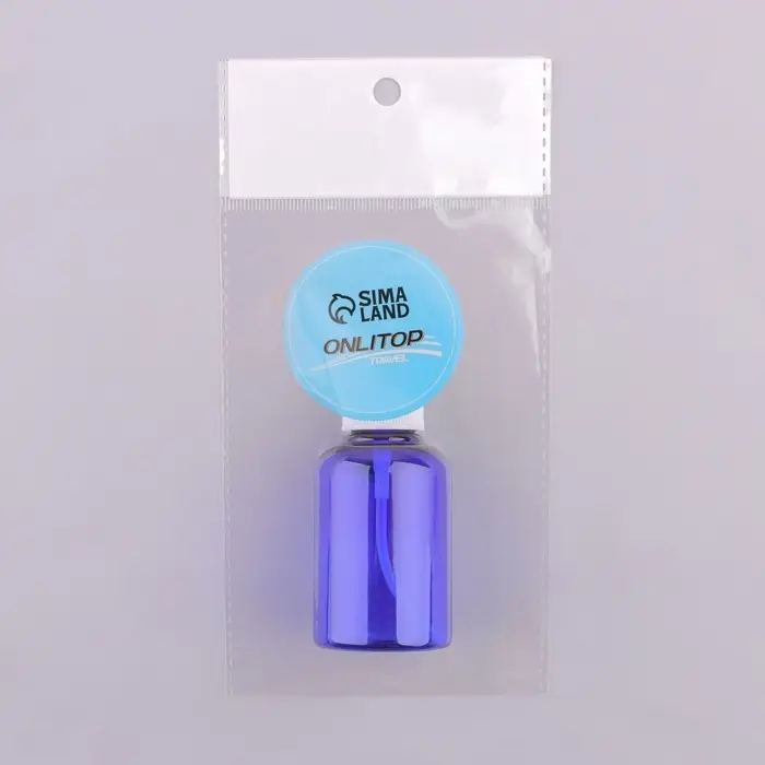 Бутылочка для хранения, с распылителем, 50 мл, цвет синий/белый