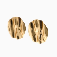 Клипсы &laquo;Тренд&raquo; круг, цвет золото