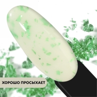 Гель лак для ногтей, &laquo;MILK POTAL&raquo;, 3-х фазный, 8мл, LED/UV, цвет белый/зелёный (08)
