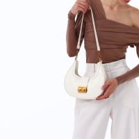 Сумка женская TEXTURA, маленький размер, цвет молочный