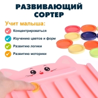 Настольный сортер &laquo;Собери по цветам&raquo;, 3+, цвет МИКС