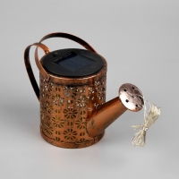 Садовый светильник на солнечной батарее &laquo;Лейка&raquo;, 21 &times; 15 &times; 9.5 см, 37 LED, свечение тёплое белое