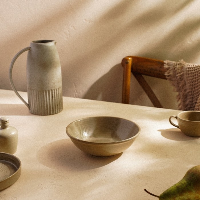 Салатник фарфоровый SL Home &laquo;Песчаный бриз&raquo;, 1 л, цвет бежевый